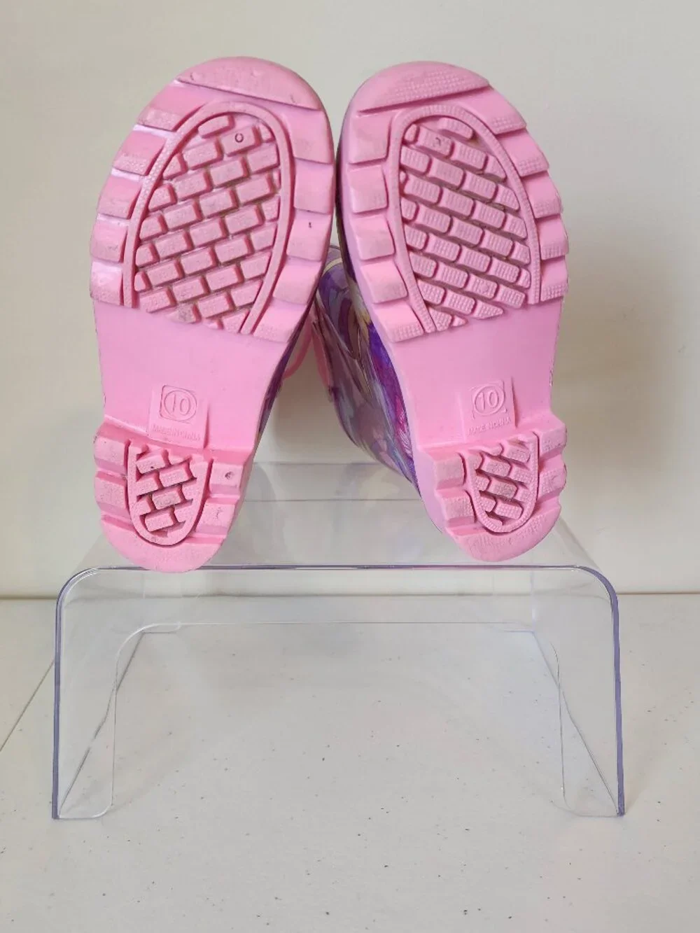 Kids Butterfly Rain Boots | Purple Pink | Size 10